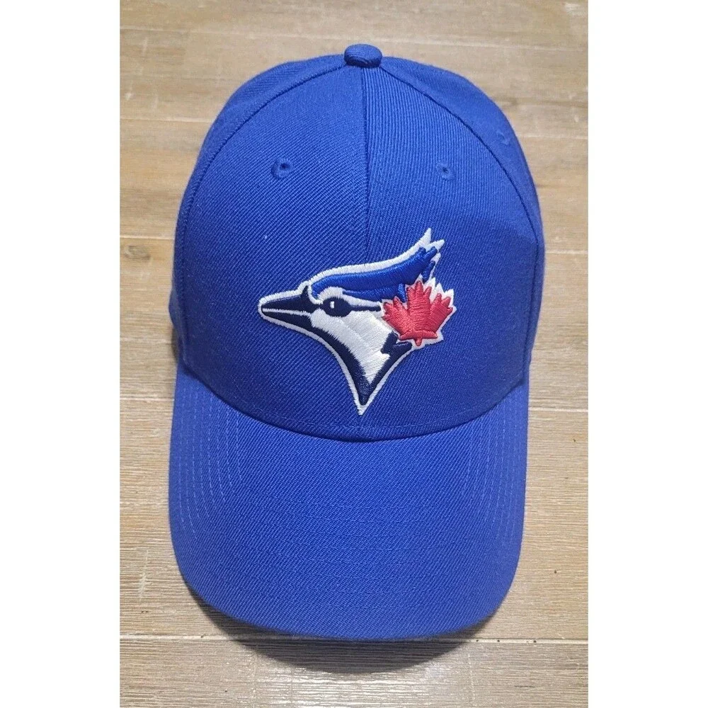 Toronto Blue Jays `47 Brand MVP Hat Royal Blue Logo On Strap MLB Baseball Cap